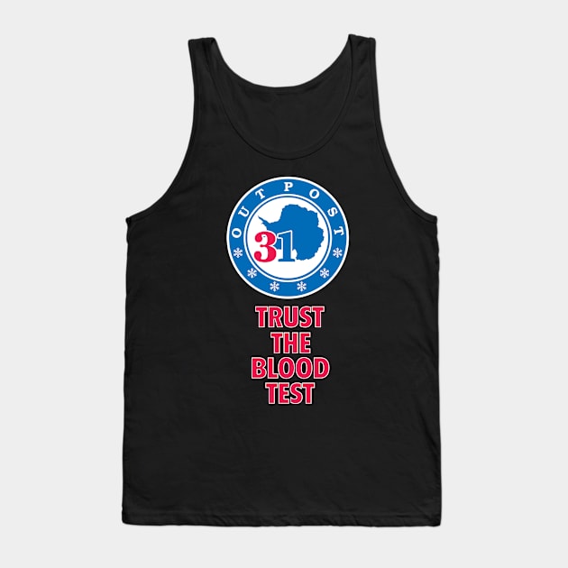 Trust the Blood Test Tank Top by Scary Stuff Podcast